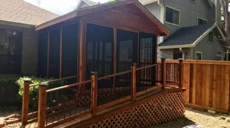 Outdoor Patio Enclosure with Ramp