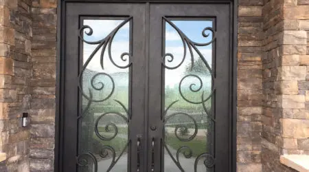 Custom iron door