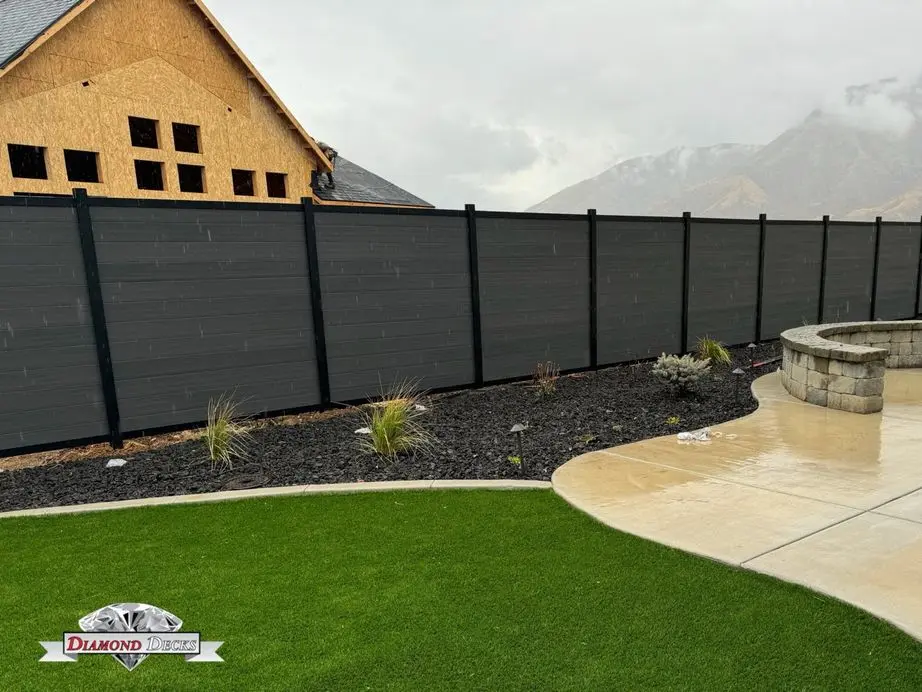 Composite privacy fence installation by Diamond Decks in San Antonio, TX (project photo 4)