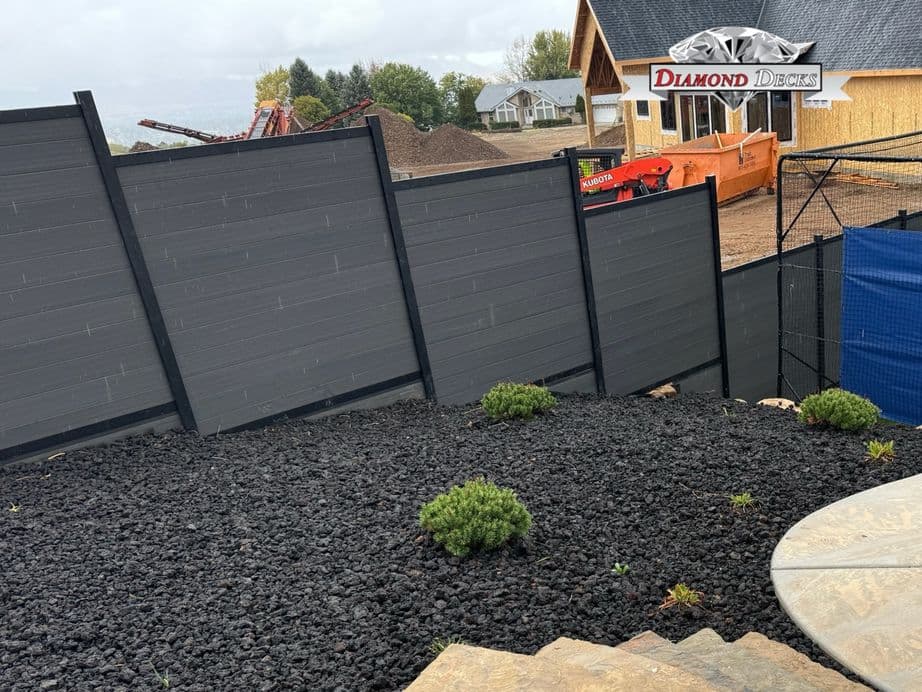 Composite privacy fence installation by Diamond Decks in San Antonio, TX (project photo 9)