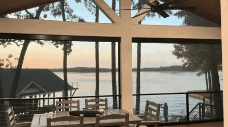 Retractable sun shade installation by Diamond Decks
