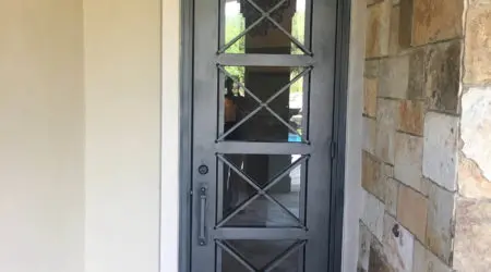 Custom iron door