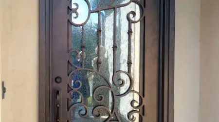 Custom iron door
