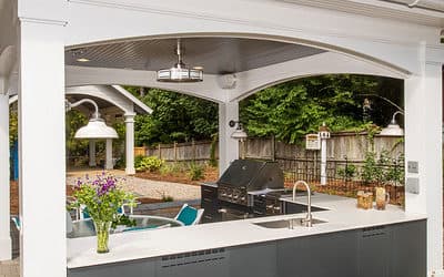 Modern contemporary outdoor kitchen