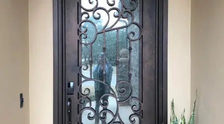 Custom iron door