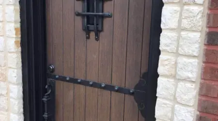 Custom iron door
