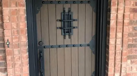 Custom iron door
