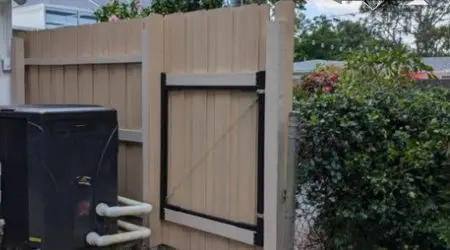 Composite privacy fence project by Diamond Decks