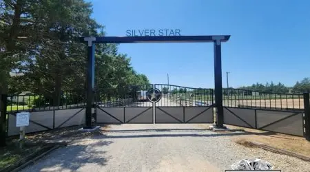 Composite privacy fence project by Diamond Decks