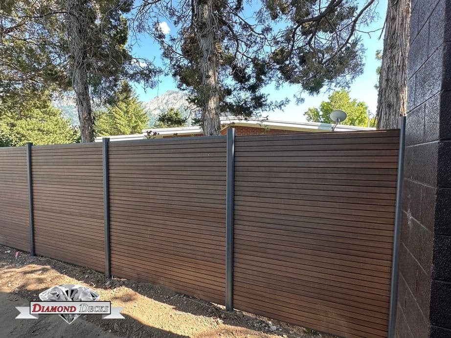 Composite privacy fence installation by Diamond Decks in San Antonio, TX (project photo 17)