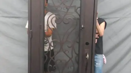 Custom iron door