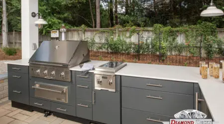 Modern contemporary outdoor kitchen