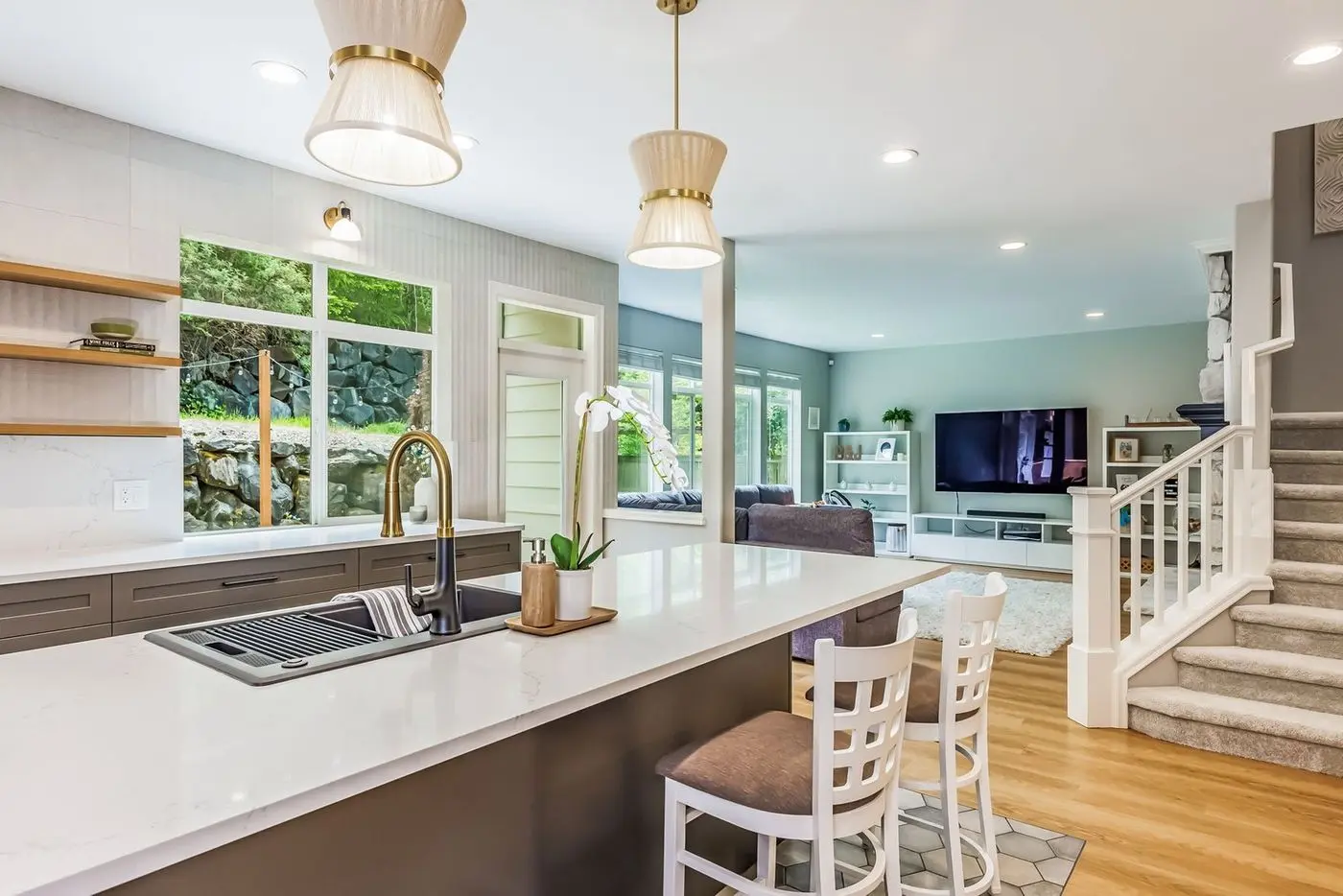 Custom kitchen remodel in Snoqualmie, WA by Higgason Homes