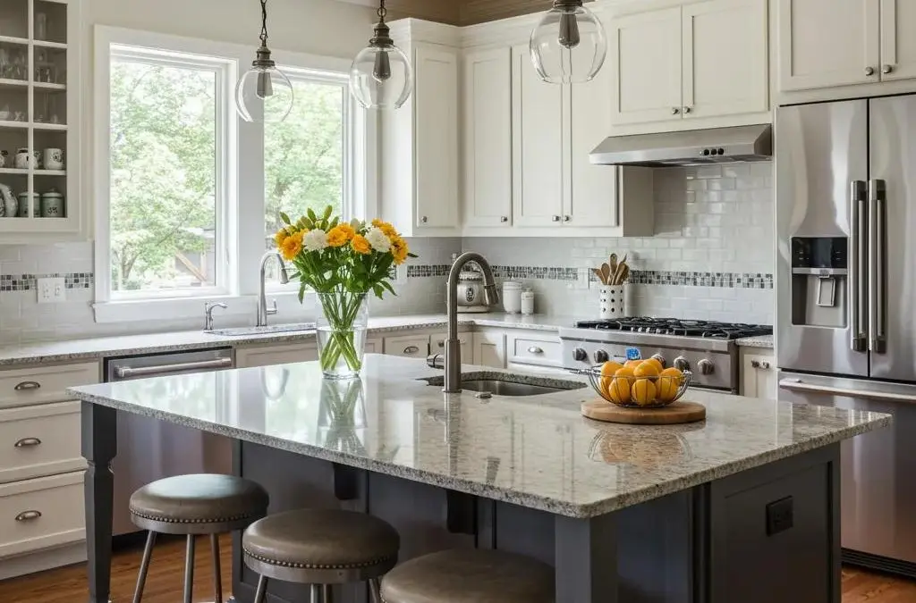 Modern kitchen remodel in Sammamish with elegant design and high-end finishes