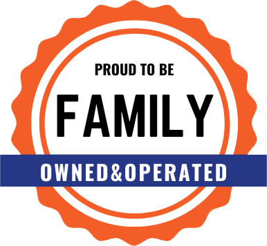 Grand River Garage Door family owned badge