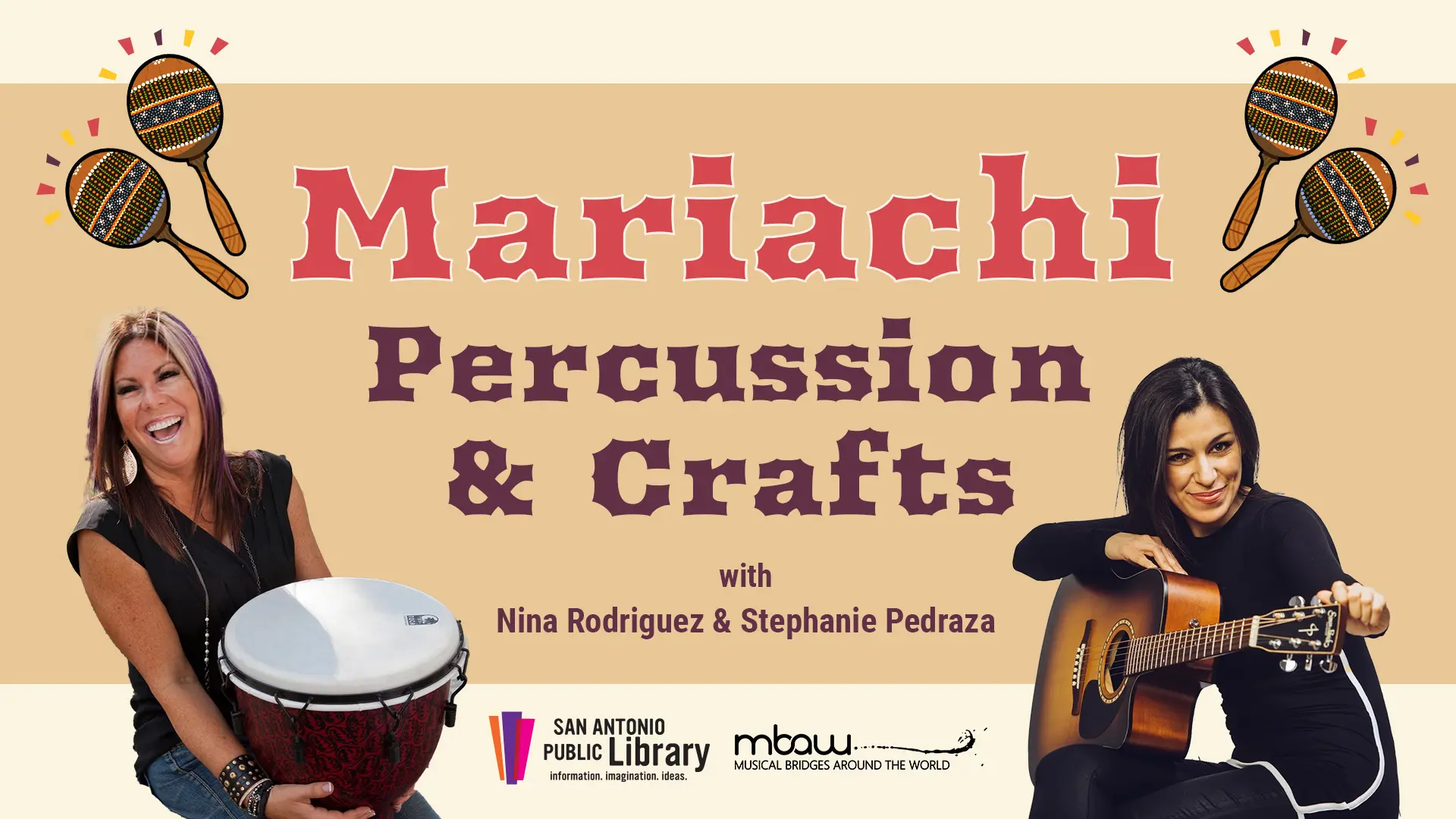 Mariachi Percussion & Crafts @ San Antonio Public Library