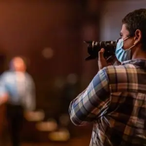 Photographer Manuel Hernández on the set of The Quilt - Sarah Jane