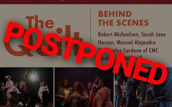 NOTICE: Two Public Events Postponed, Community Programs Also Affected