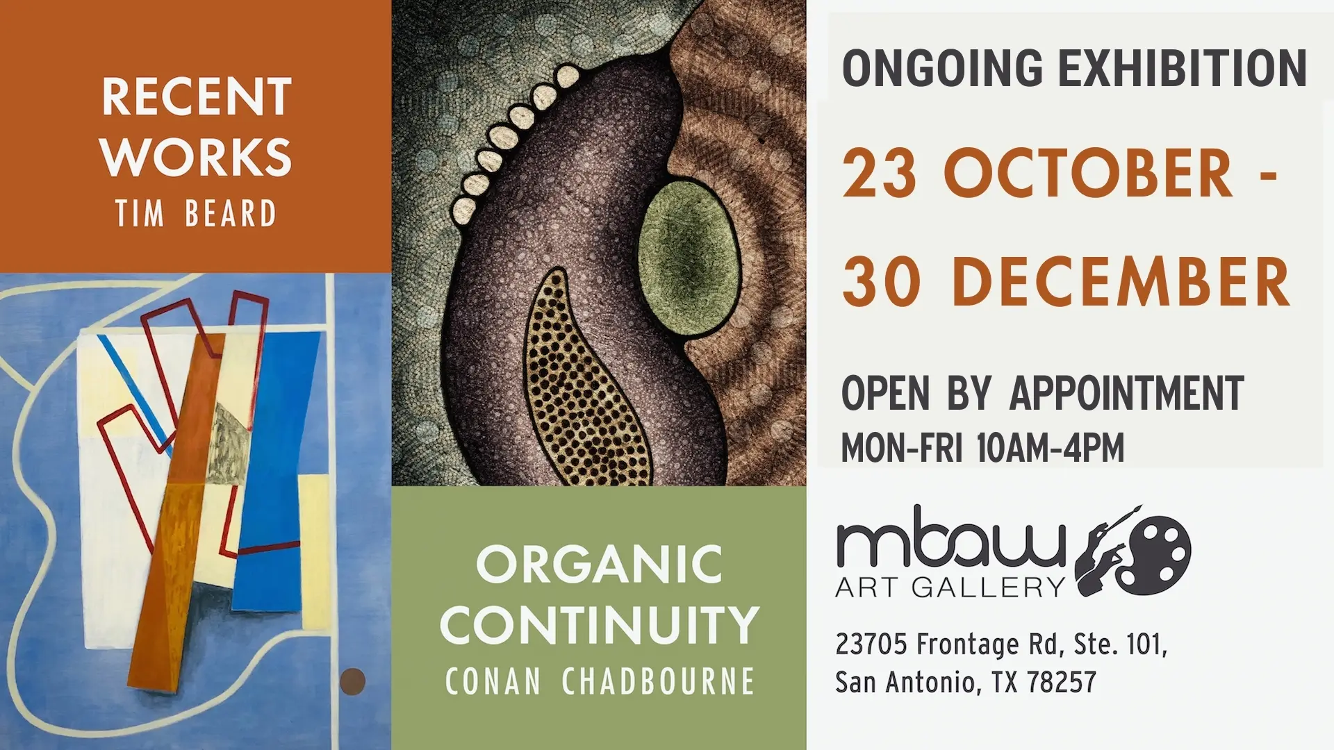 Ongoing Exhibition: Recent Works & Organic Continuity | MBAW Art Gallery