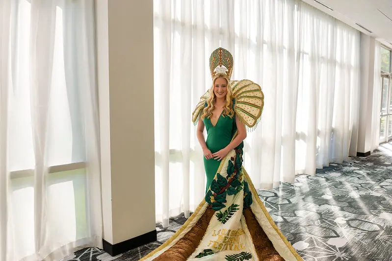 Louisiana Pecan Festival Queen Sarah Brown during this year’s workshop. (Photo credits from the University of Georgia College of Engineering.)