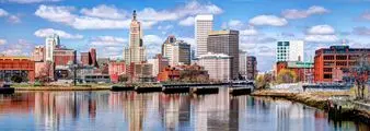 Skyline view of downtown Cranston, Rhode Island