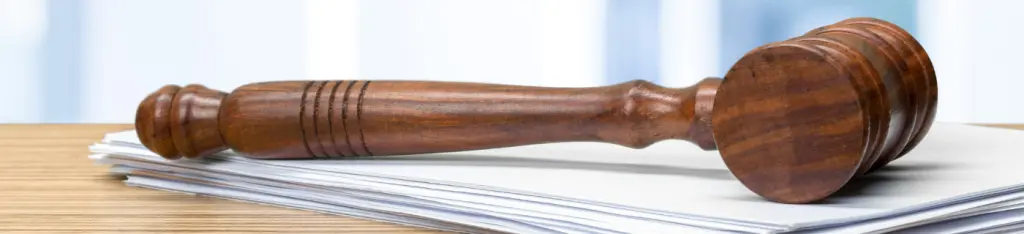 Image of Judge Hammer on White Paper