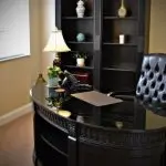 Palm Coast meeting space with desk and chair