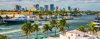 Panoramic view of Deerfield Beach, Florida