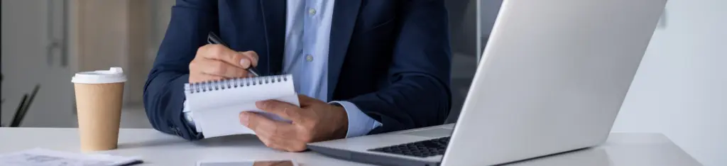 professional businessman working at a modern office