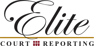 Elite Court Reporting logo