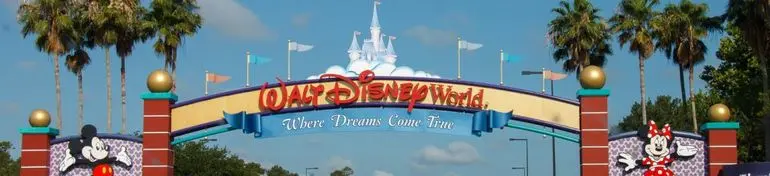 Walt Disney World Entrance Gate Walt Disney World entrance gate in Orlando, Florida