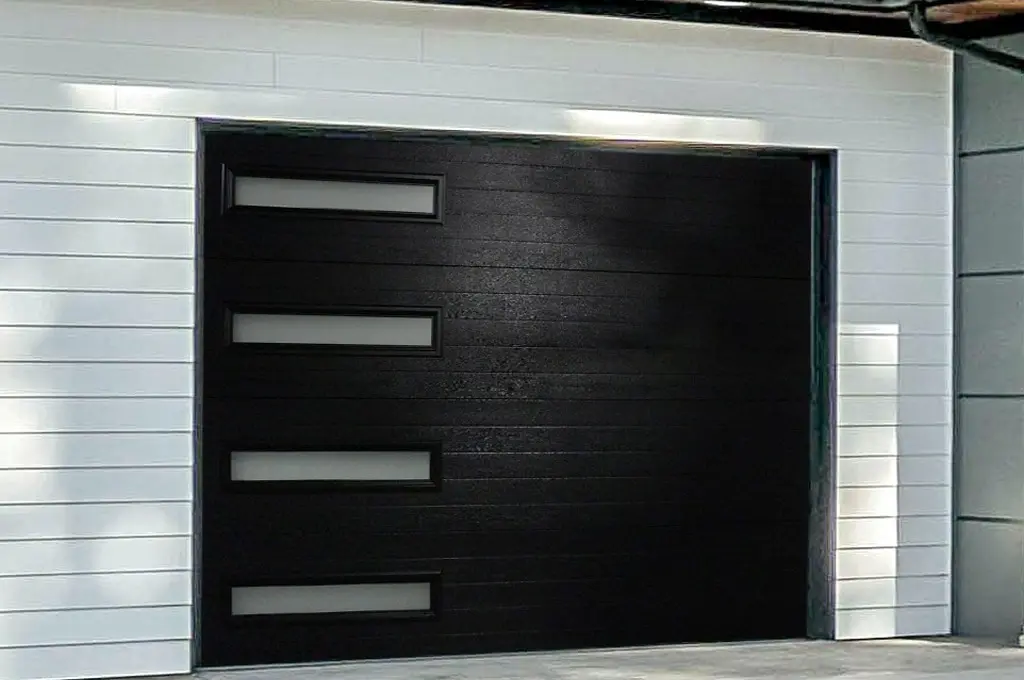 Black Garage Door