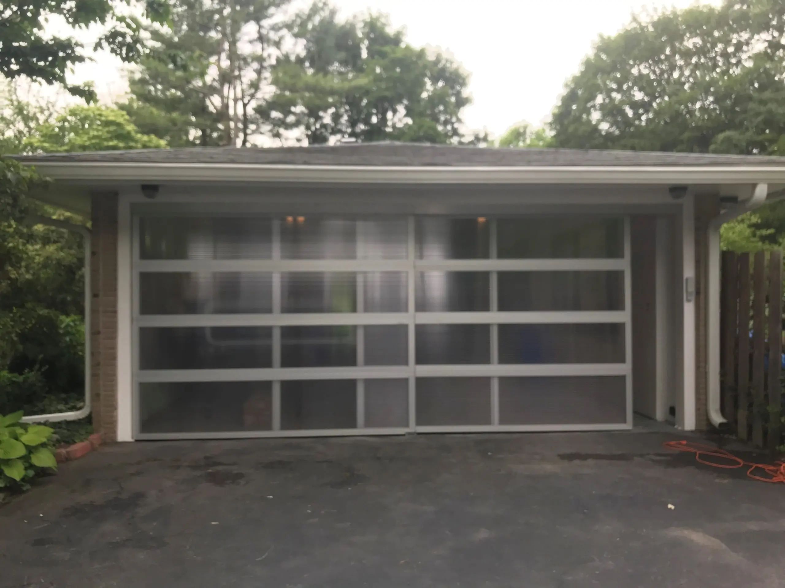 glass garage doors