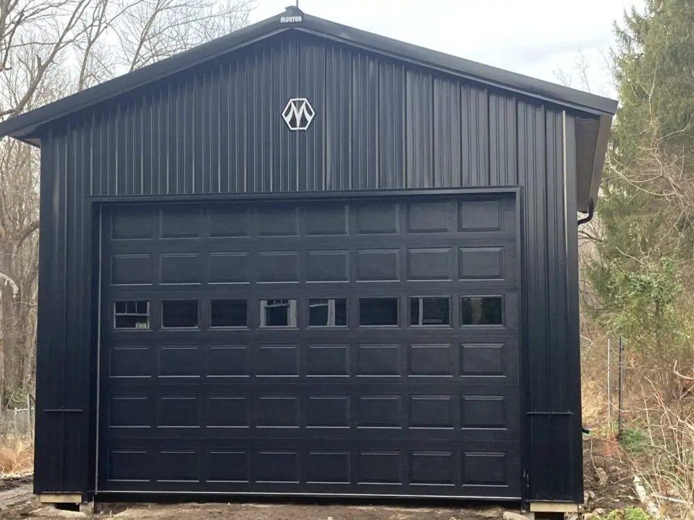 Black Garage Door