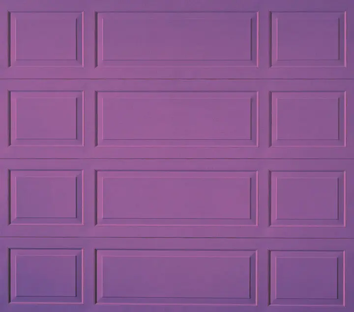 modern sectional garage door painted