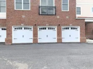 wood look carriage garage doors