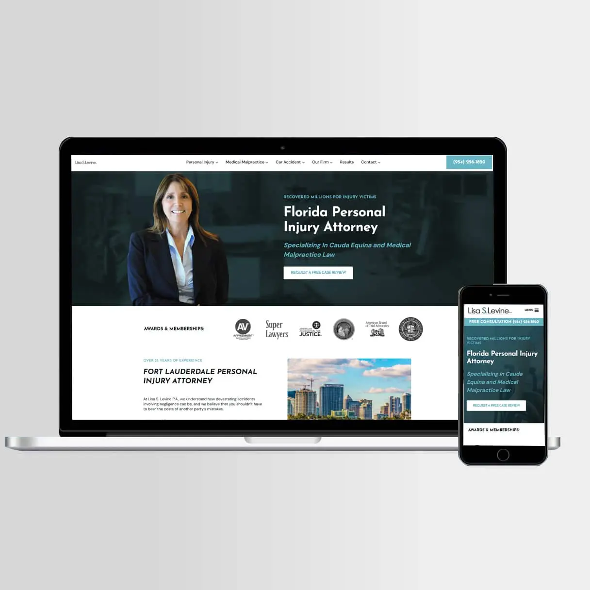 Law Firm Website Development levine