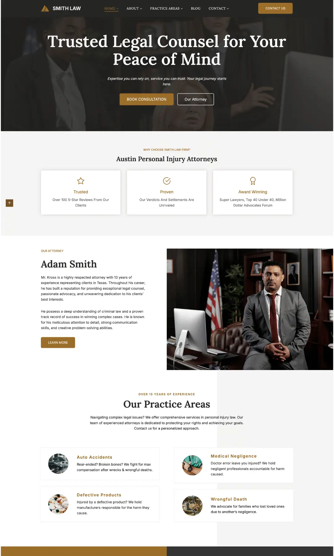 Law Firm Templates law firm website design