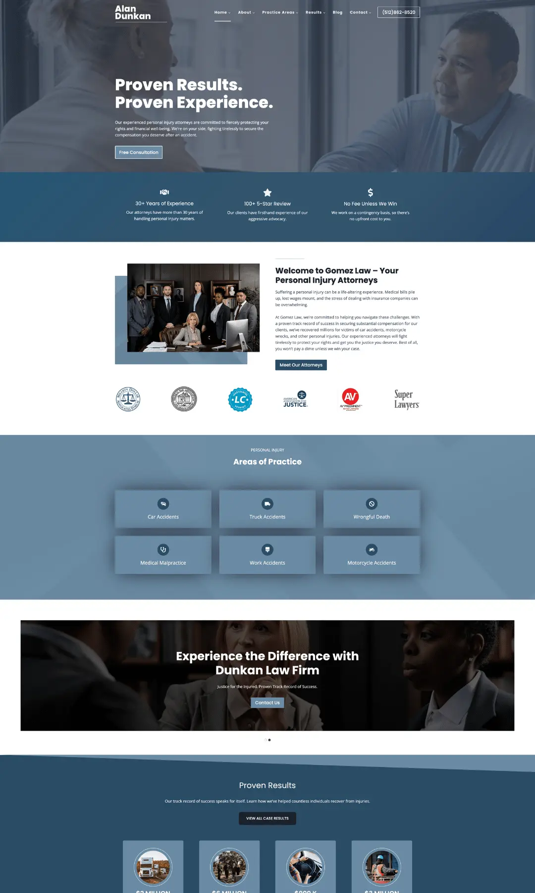 Law Firm Templates attorney website design