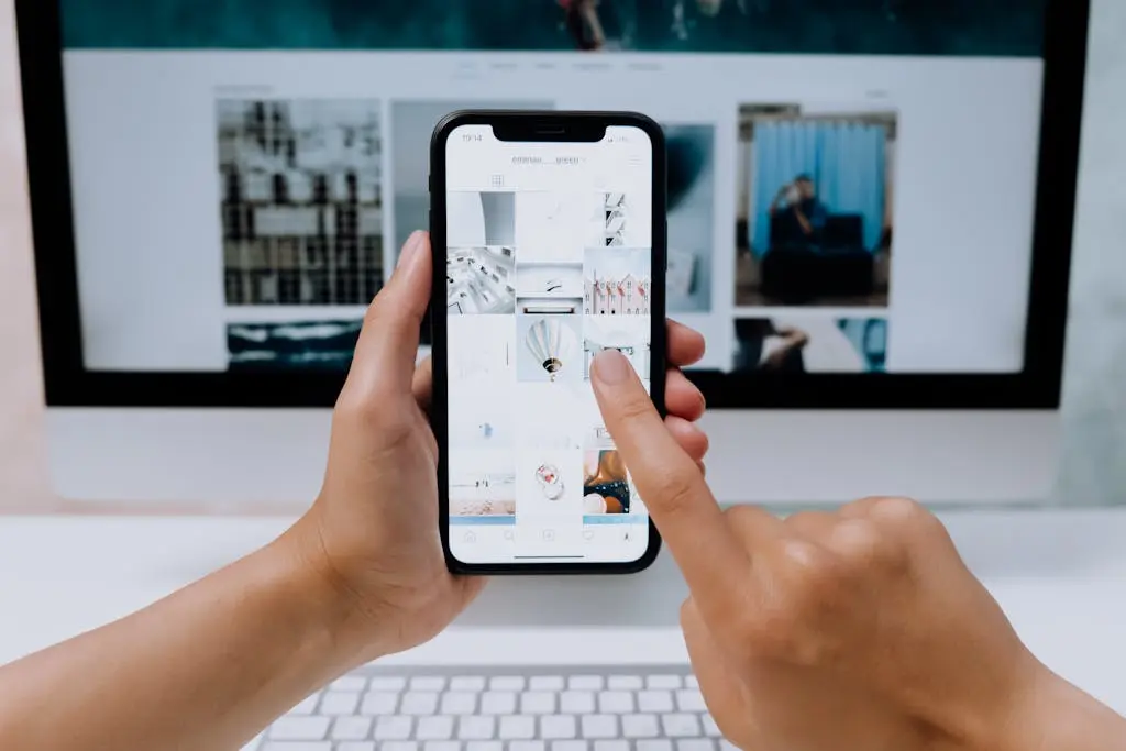 Person Using a Smartphone