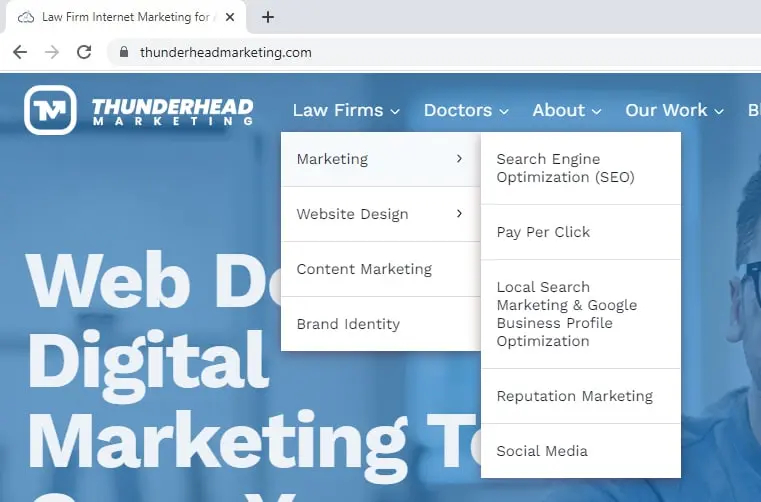10 Types of Navigation and When To Use Them in Your Law Firm’s Website Design