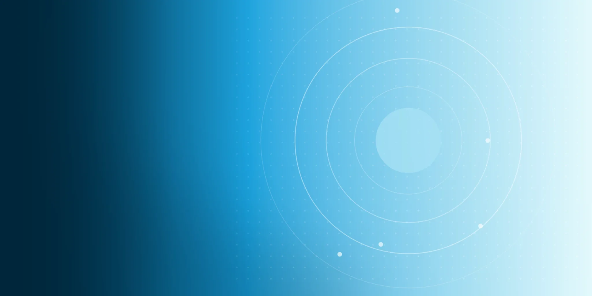Abstract concentric ring graphic on a blue IM&PC banner for a guide to how long RSV stays contagious