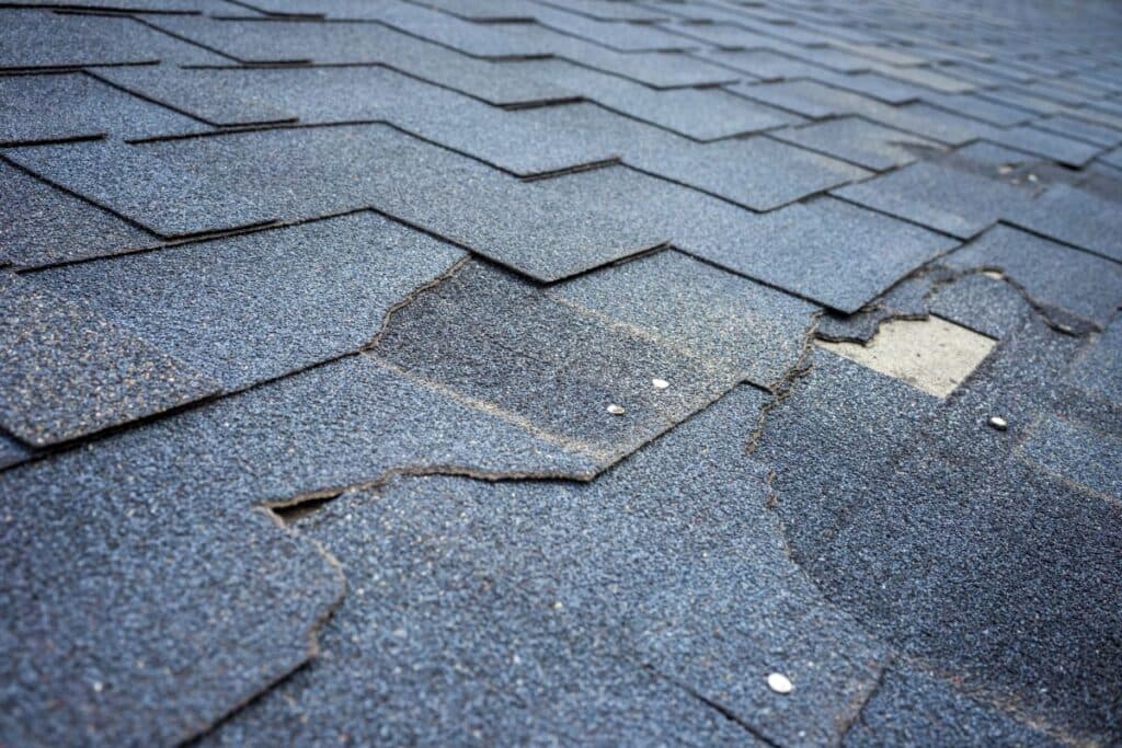 roof insurance claim  shingle roof damaged