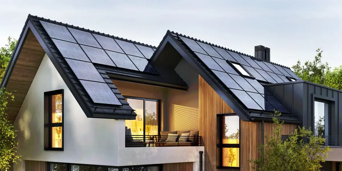 dark hip roof vs gable roof modern beautiful house big windows