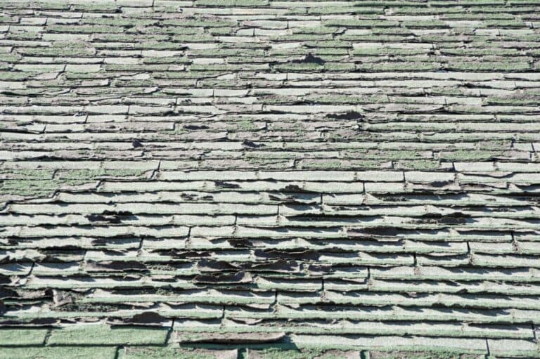 curling shingles sun damage green roof