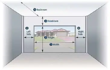 garage door width