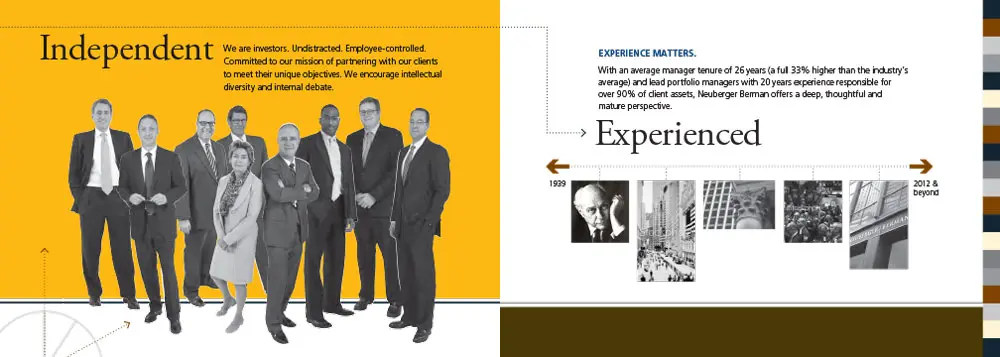 portfolio sample of Neuberger Berman booklet