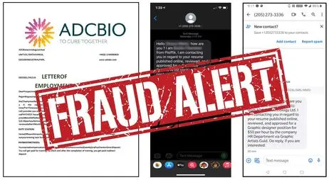 featured image showing scam text messages