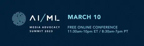 banner image from the AI/ML Media Summit showing the conference logo and date and time