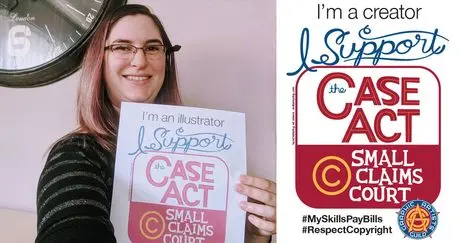 featured image showing Liz DiFiore supporting the CASE Act